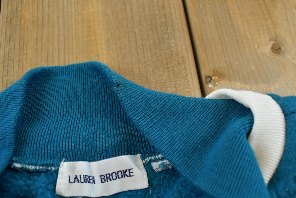Vintage 1990s Lauren Brooke Striped Sweater Women's 3XL