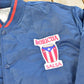 Vintage 1990s Puerto Rico Flag Price Boricua Salsa Patch Satin Bomber Jacker Men's XL