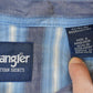 Vintage 1990s Wrangler Western Shirts Striped Pearl Snap Short Sleeve Button Up Shirt Mens 4XL