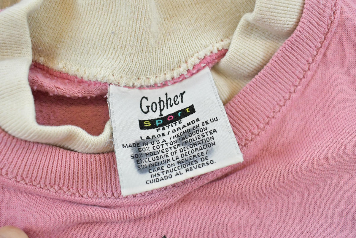 Vintage 1990s Gopher Sport Cow Sheep Pig Friendship Farm Crewneck Sweatshirt Women's L / Made In USA / 90s Nature Animal Outdoors