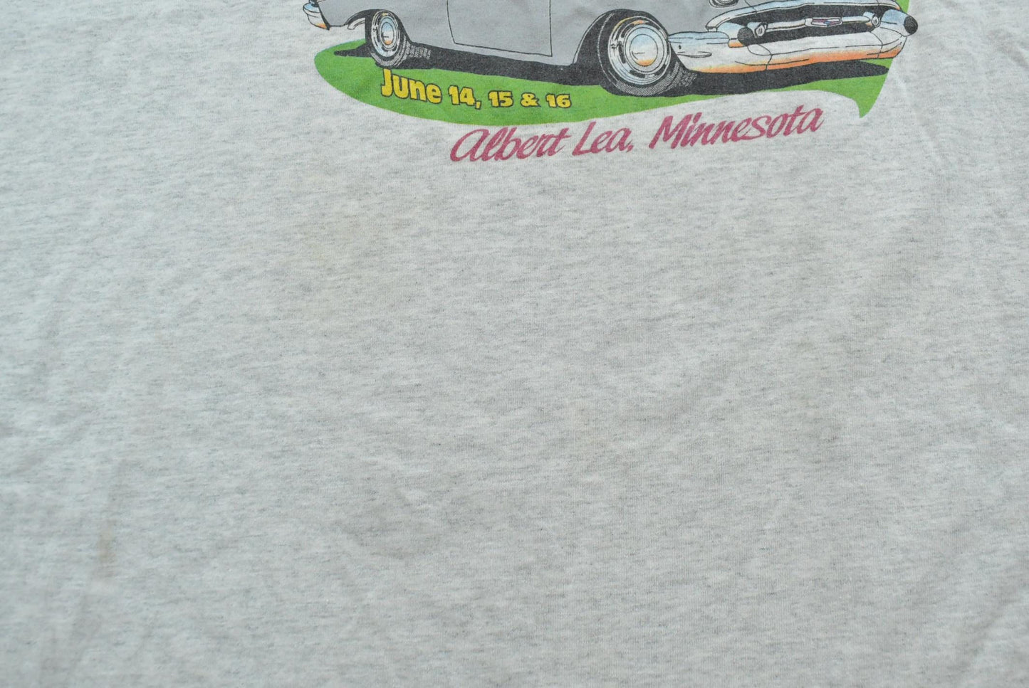 Vintage 2002s Low Bucks Car Club Car Show Albert Lea Minnesota Promotional Souvenir T-Shirt Men's XL