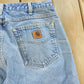 Vintage 1990s Carhartt Flannel Lined Denim Jeans Men's 32 x 32