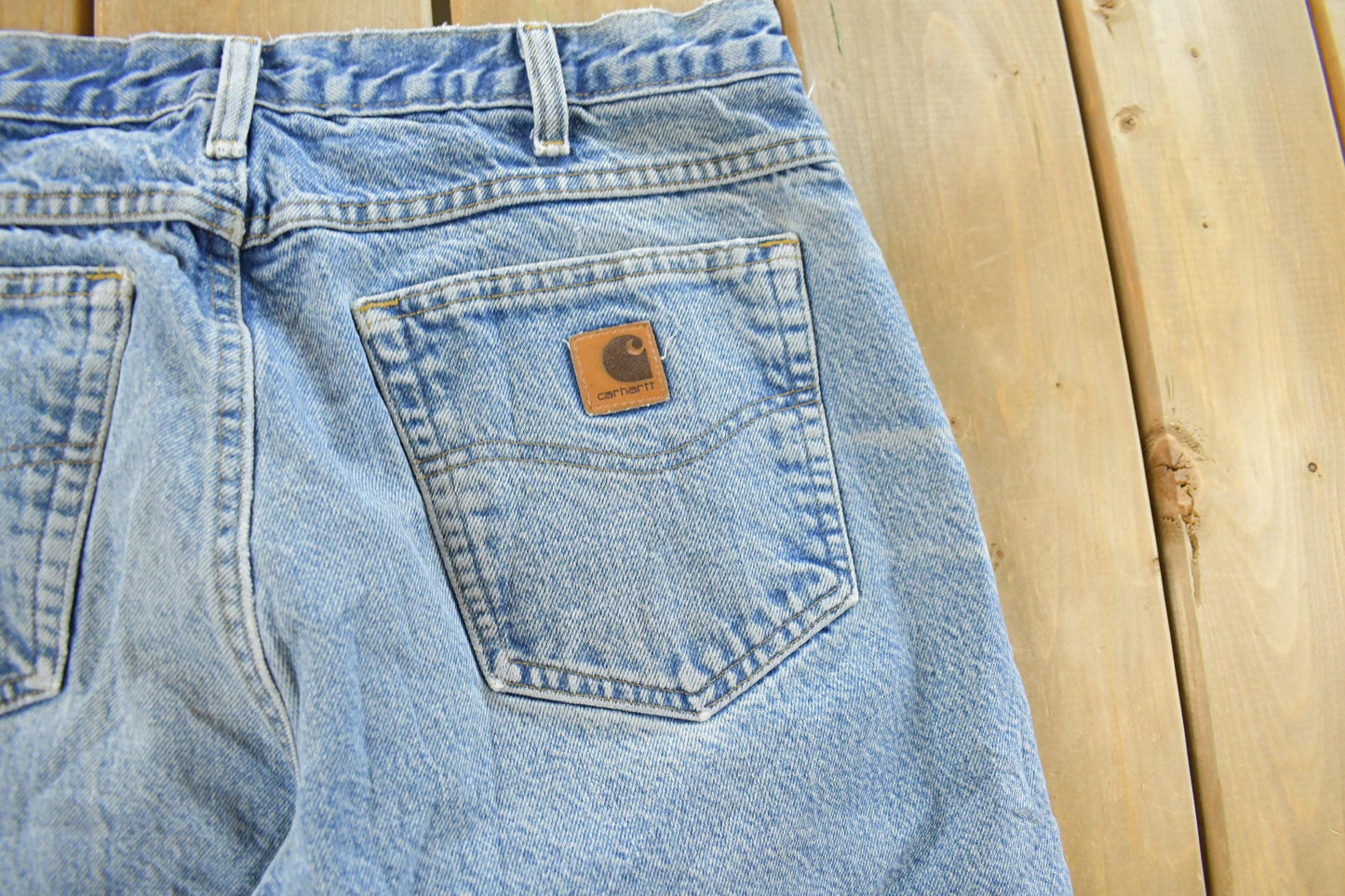 Vintage 1990s Carhartt Flannel Lined Denim Jeans Men's 32 x 32