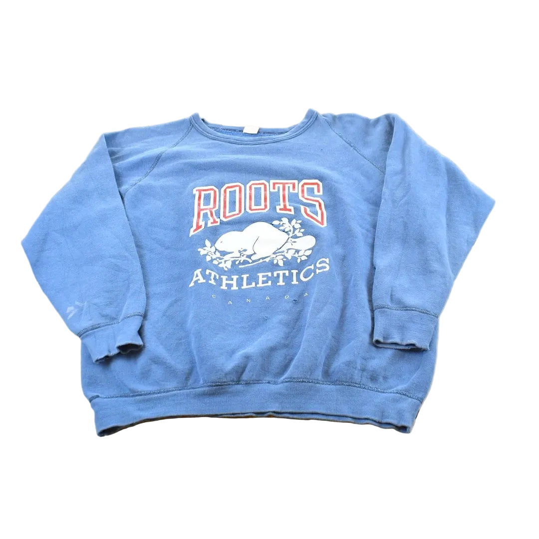 Vintage 1990s Roots Athletics Crewneck Sweatshirt Mens XL