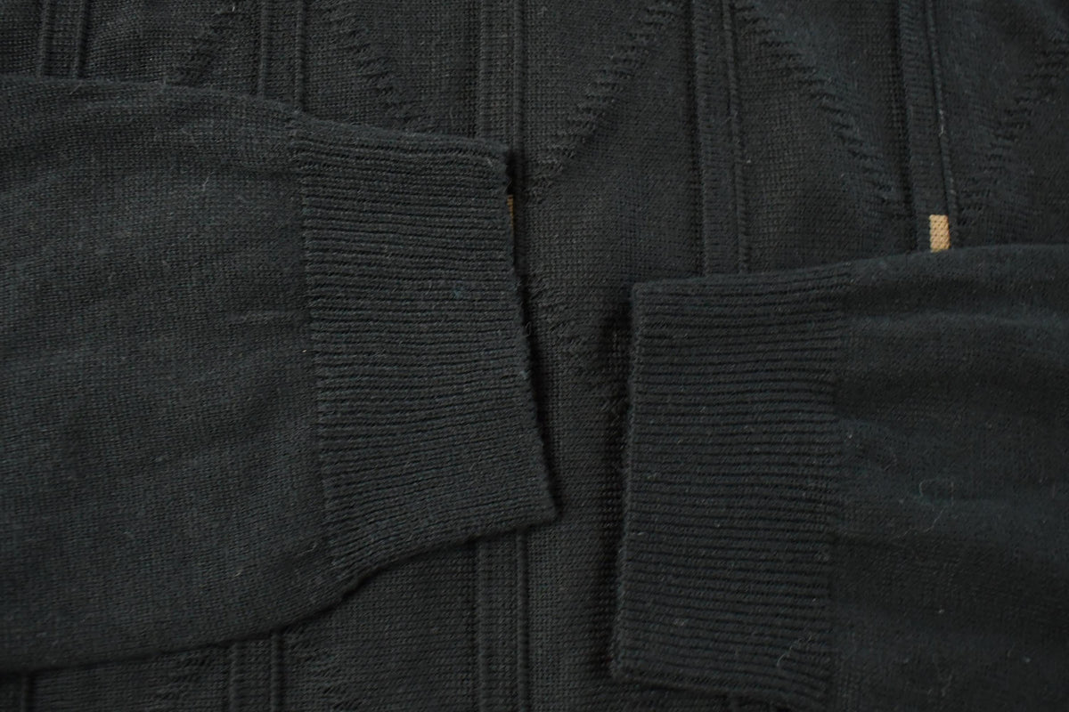 Vintage 1990s Peletti Knit Polo Collared Sweater Men's Large