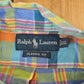 Vintage 1990s Ralph Lauren Classic Fit Plaid Button Up Shirt Men's XL