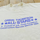 Vintage 1989 Orrin Thompson Homes All Stars Construction Promotional Souvenir T-Shirt Men's L