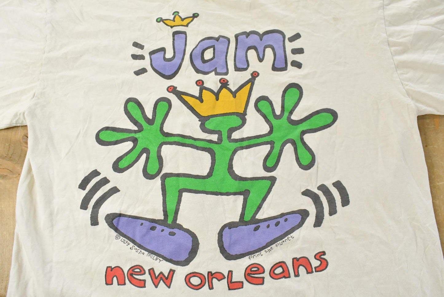 Vintage 1994 New Orleans Jammin Festival Sasha Milby T-Shirt Men's XL