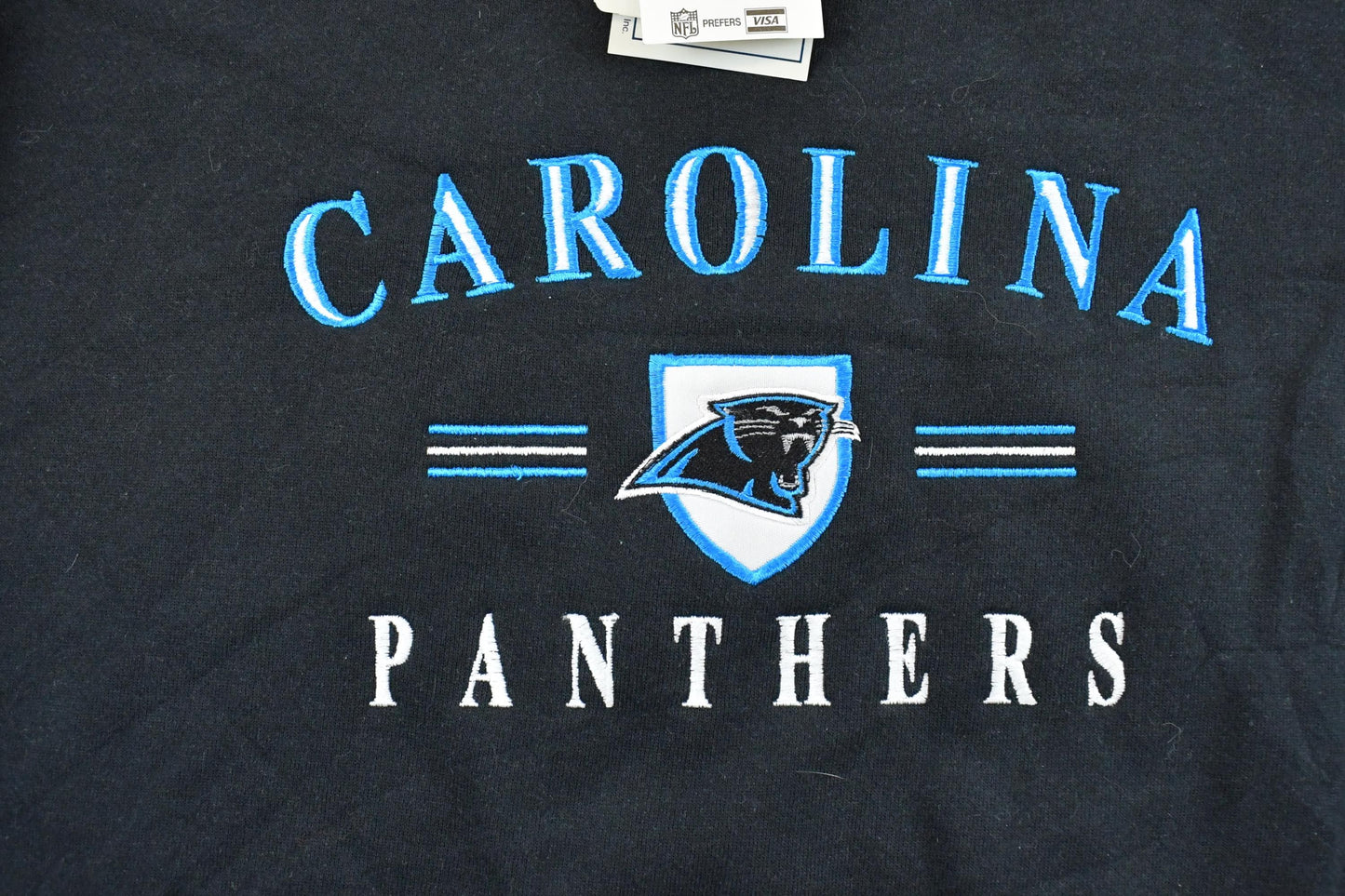 Vintage 1990s Deadstock Carolina Panthers NFL Crewneck Sweatshirt Men's Medium Men's 2XL