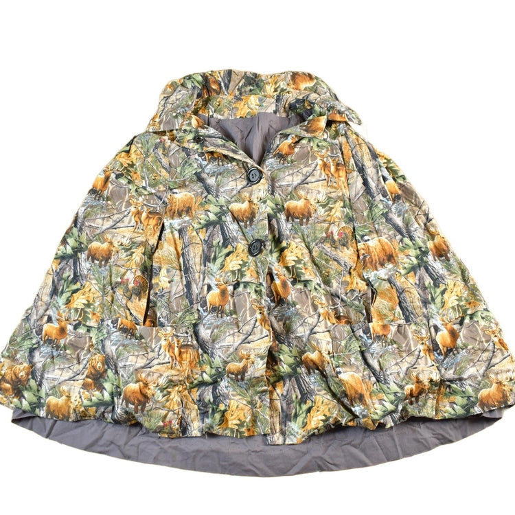 Vintage 1990s Realtree Camo Poncho Jacket Men's Medium