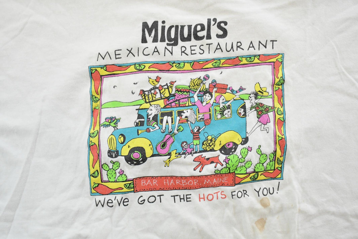 Vintage 1990s Miguels Mexican Restaurant Souvenir T-Shirt Men's 2XL