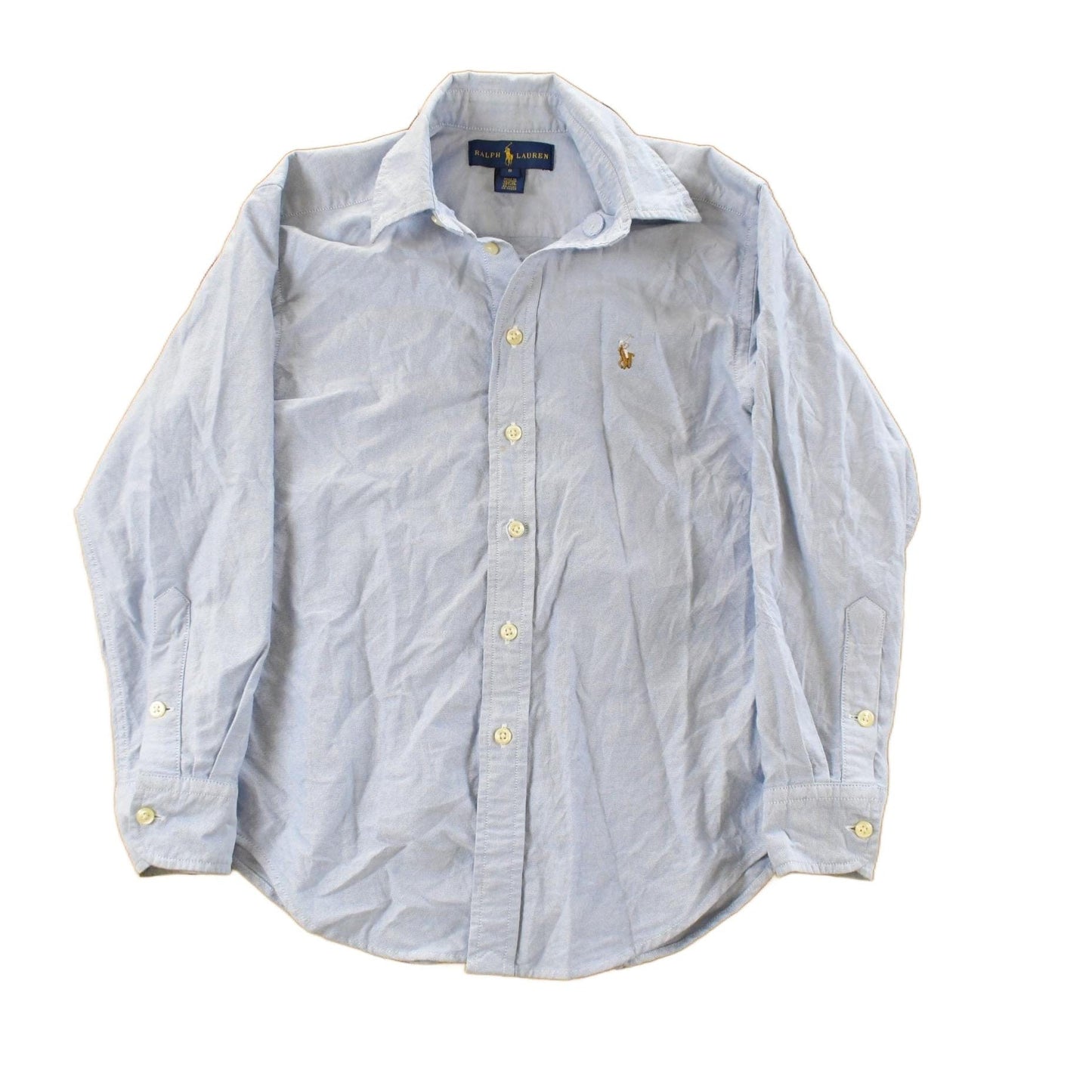 Vintage 2000s Polo Ralph Lauren Embroidered Button Up Shirt Youth M