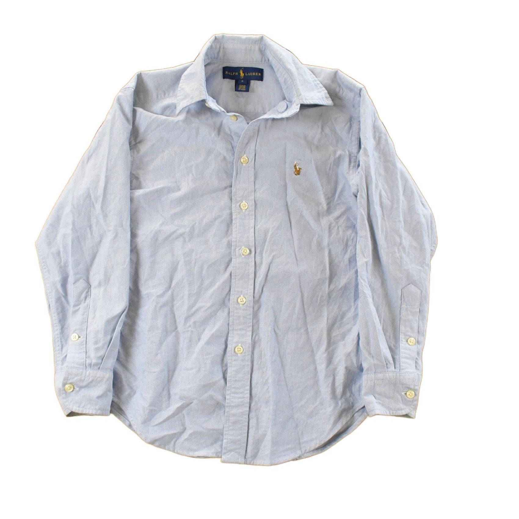 Vintage 2000s Polo Ralph Lauren Embroidered Button Up Shirt Youth M