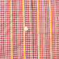 Vintage 1970s Gingham Plaid Short Sleeve Button Up Shirt Women's L