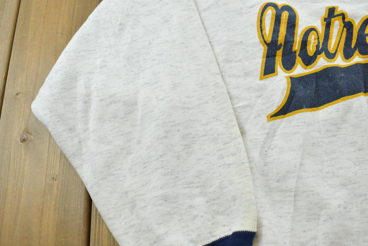 Vintage 1990s University of Notre Dame Crewneck Sweatshirt Men's L