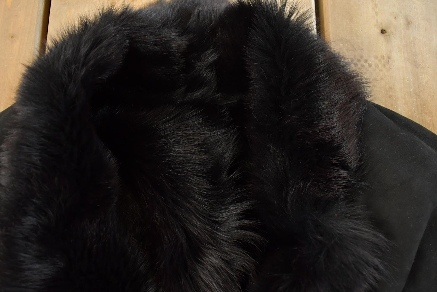 Vintage 1990s Faux Fur Shearling Coat Women's L