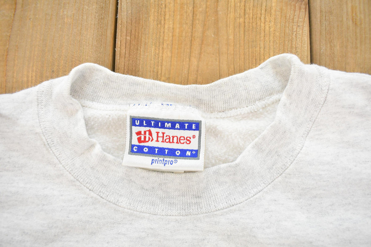 Vintage 2001 Canine Heroes Memorial American Flag Souvenir Crewneck Sweatshirt Men's L