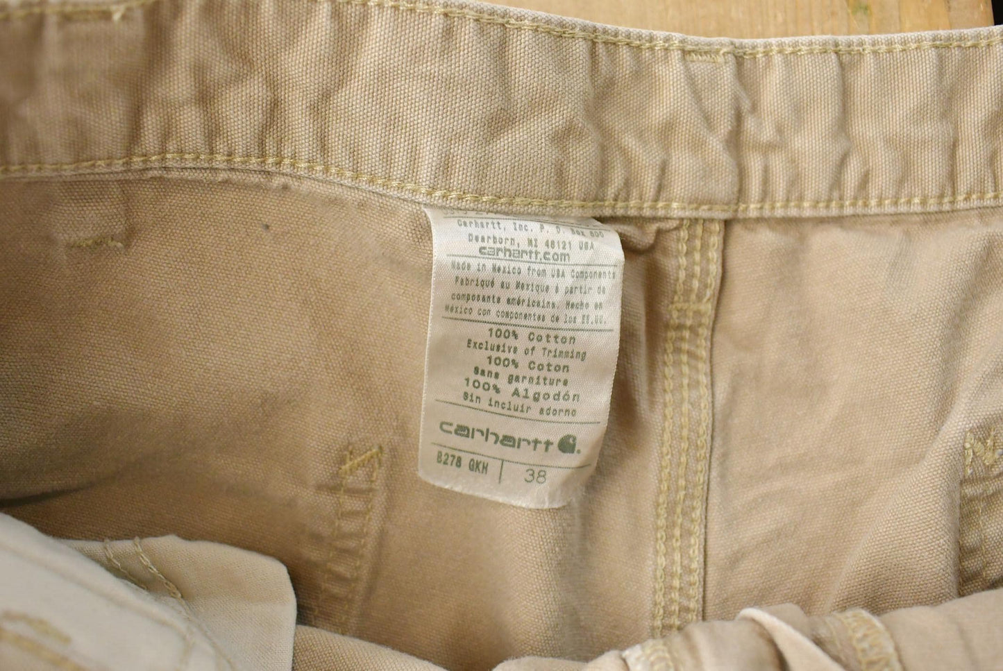 Vintage 2000s Carhartt Distressed Canvas Shorts Men's 36