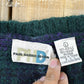 Vintage 1980s Paul Harris Design Knit Mohair Plaid Cardigan Sweater Women's L