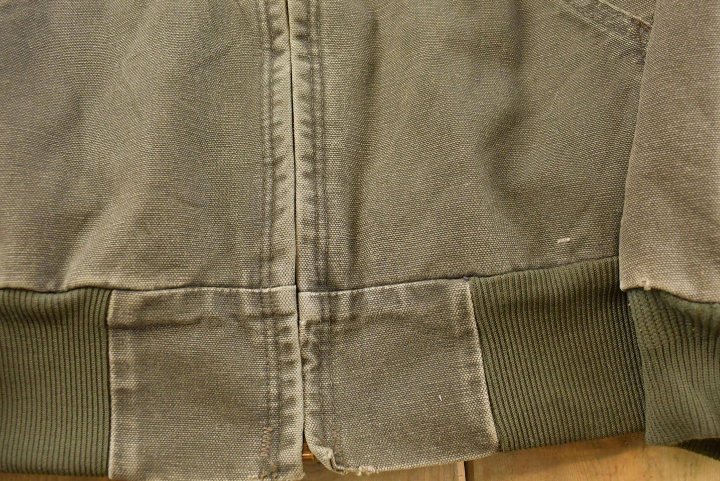 Vintage 2000s Carhartt Distressed Brown Canvas Hooded Jacket Men's L
