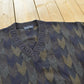 Vintage 1980s Massimo Boni Wool Acrylic Knit V-Neck Sweater Men's L