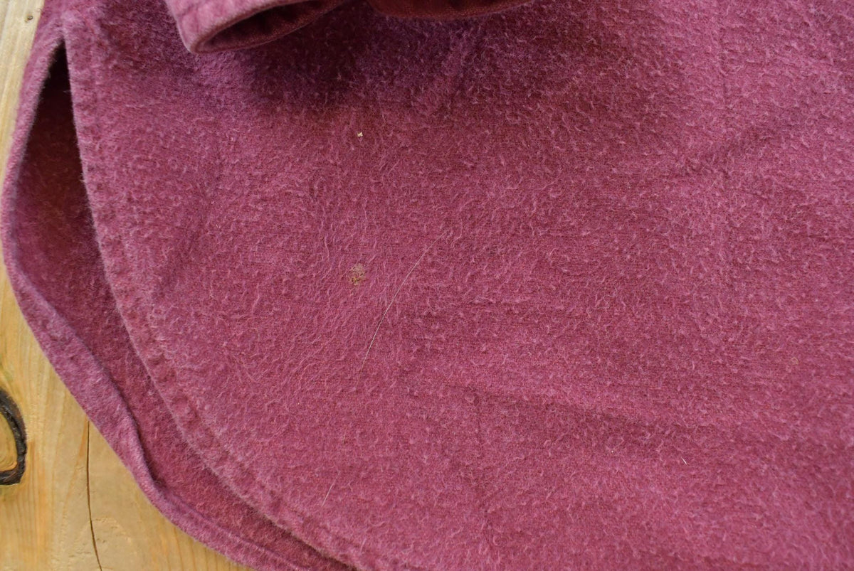 Vintage 1990s L.L. Bean Maroon Chamois Cloth Button Up Shirt Men's XL