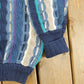 Vintage 1990s Cotton Traders 3D Cable Knit Crewneck Sweater Men's XL