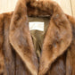 Vintage 1970s Full Length Chestnut Mink Fur Coat Made In USA