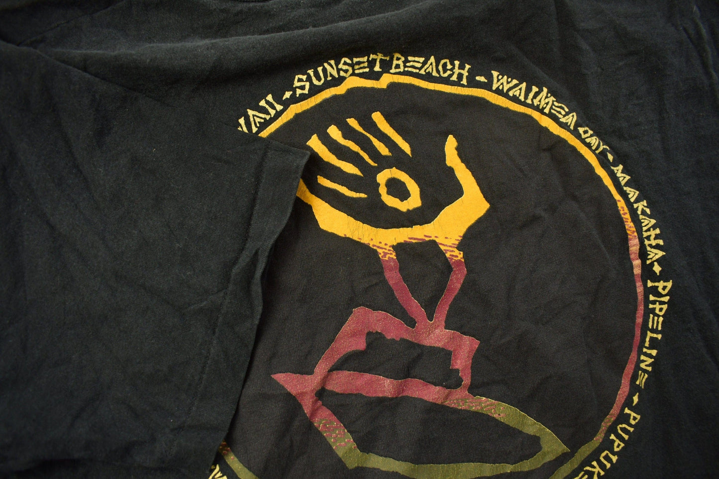 Vintage 1990s Hawaii Surfing Graphic T Shirt Men's Large