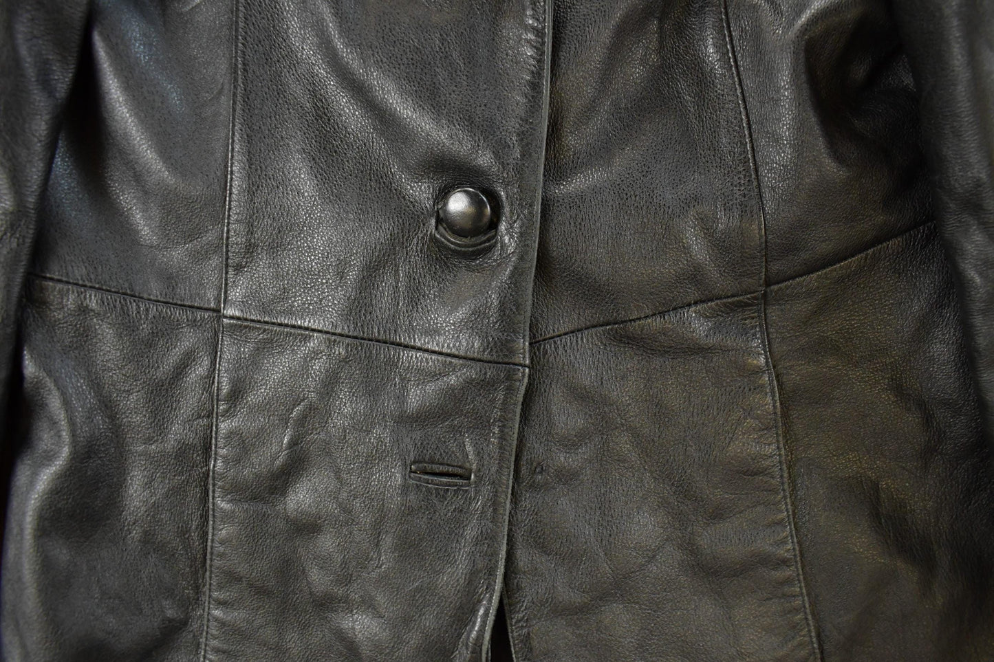 Vintage 1990s Wilsons Leather Trench Coat Women's Large