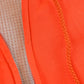 Vintage 1990s Chill Buster Camber II High Visibility Orange Thermal Lined Zip Up Hoodie Sweatshirt Men's L