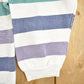 Vintage 1990s Rush Distressed Striped Crewneck Sweatshirt Men's XL