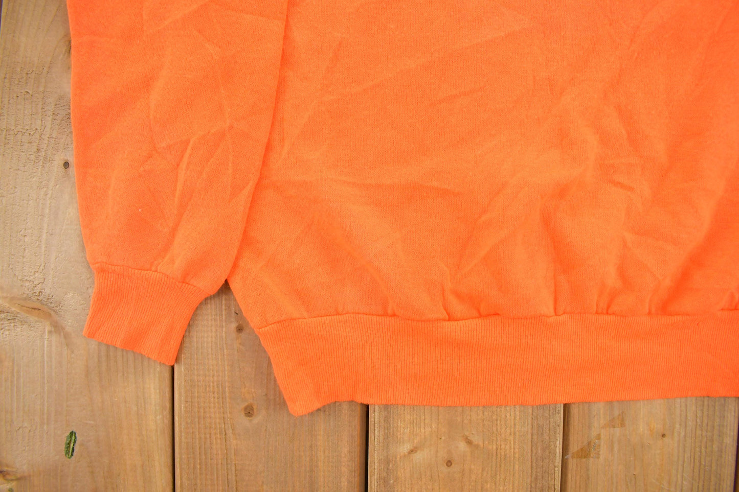 Vintage 1980's Blank Orange Raglan Crewneck Sweatshirt Men's S