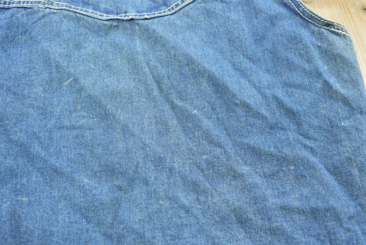 Vintage 1980s Country Denim Western Vest Men's XS