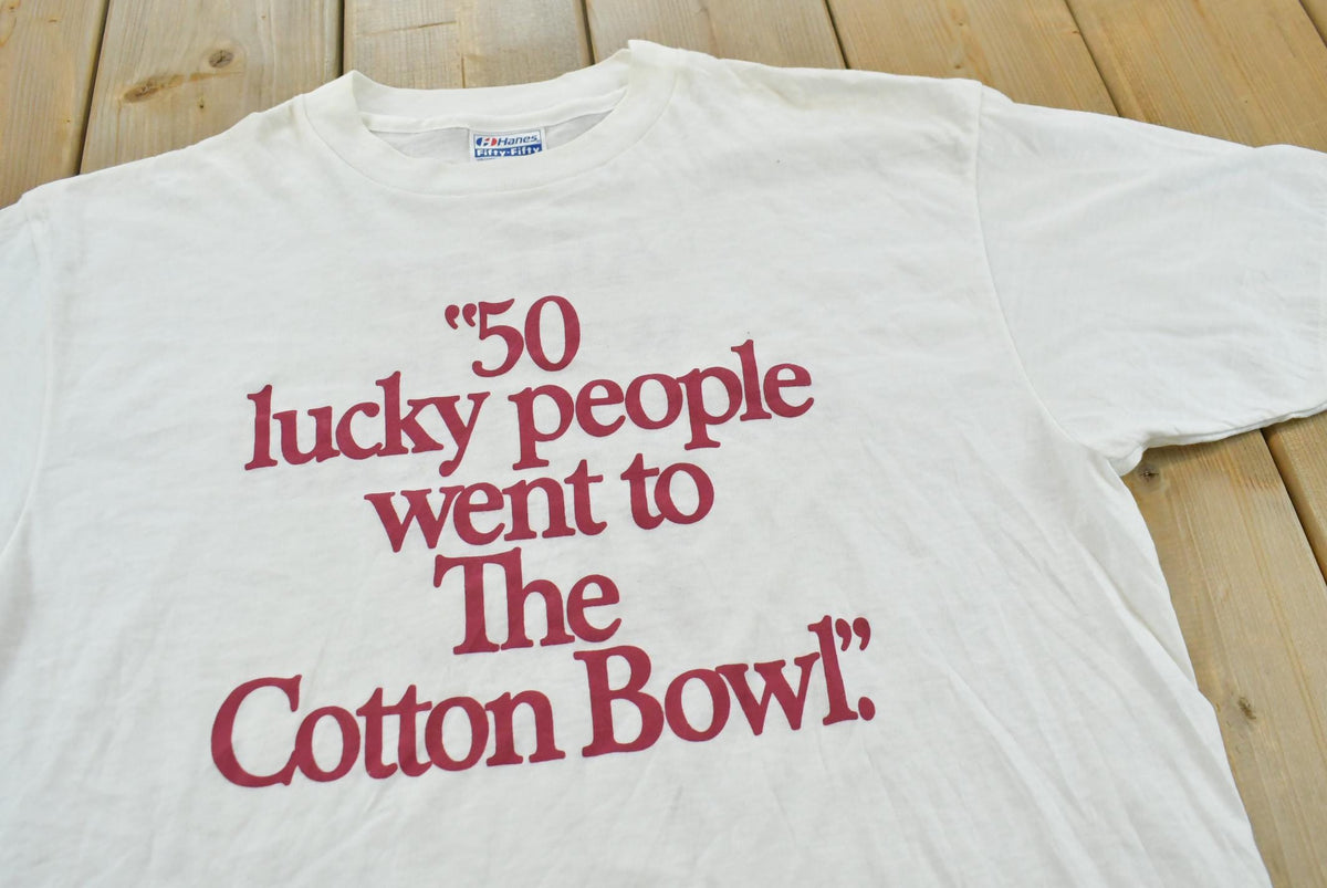 Vintage 1990s Cotton Bowl NCAA Football Souvenir T-Shirt Men's L