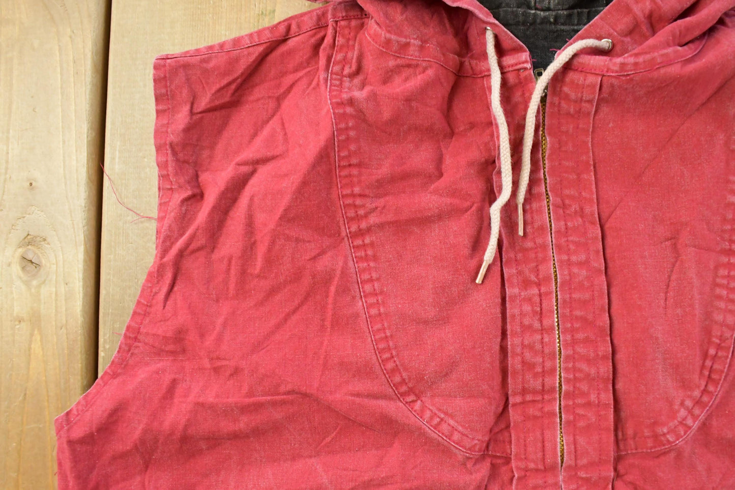 Vintage 1990s Bay Trading Tactical Utility Hooded Full Zip Vest Jacket Men's L