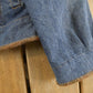 Vintage Y2K St. John's Bay Faux Fur Denim Jean Trucker Jacket Women's M