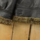 Vintage 1980s Genuine Shearling Leather Fur Jacket Men's Large