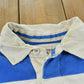 Vintage 1990s Abercrombie & Fitch New York Striped Rugby Long Sleeve Polo Shirt Men's M