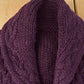 Vintage 1970s Shawl Collar Wool Cable Knit Sweater Women's XL