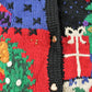 Vintage 1990s Northern Isles Christmas Hand Knit Cardigan Sweater Women's L