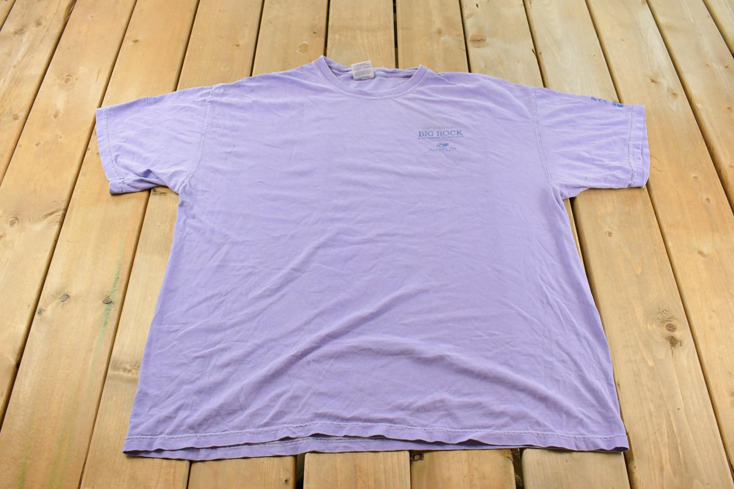 Vintage 2000s Big Rock Fishing Graphic Print T-Shirt Men's 2XL / Y2K Vintage Streetwear / Nature