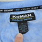 Vintage 1990s Koman Full Zip Up Velour Jacket Sweatshirt Men's XL