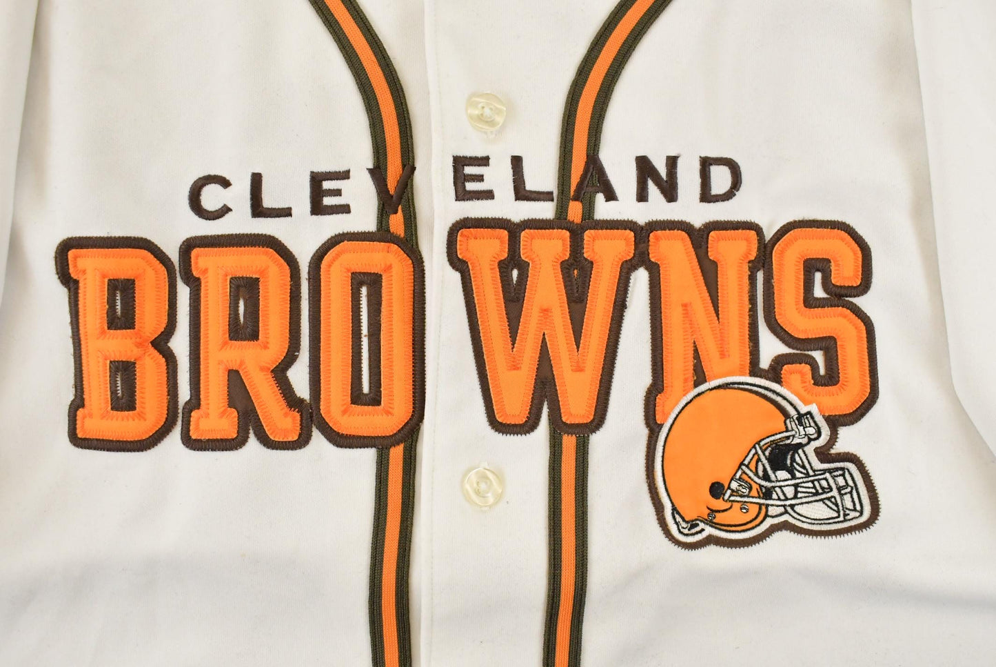 Vintage 2000s Cleveland Browns NFL Baseball Jersey Men's XL