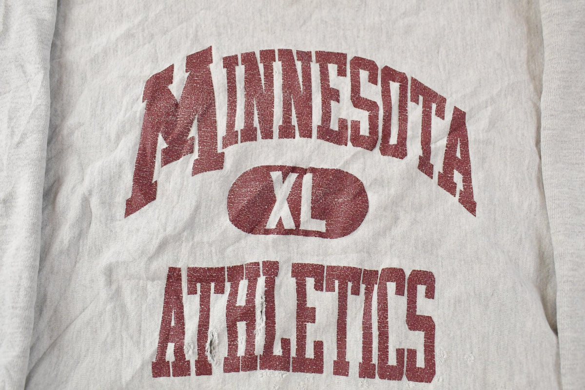 Vintage 1990s Thrashed University of Minnesota Athletics Crewneck Sweatshirt Men's Large
