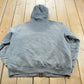 Vintage 1990s Faded Carhartt Full Zip Quilted Lined Hoodie Jacket Sweatshirt Men's XL / 90s Workwear / Heavyweight / Rain Defender