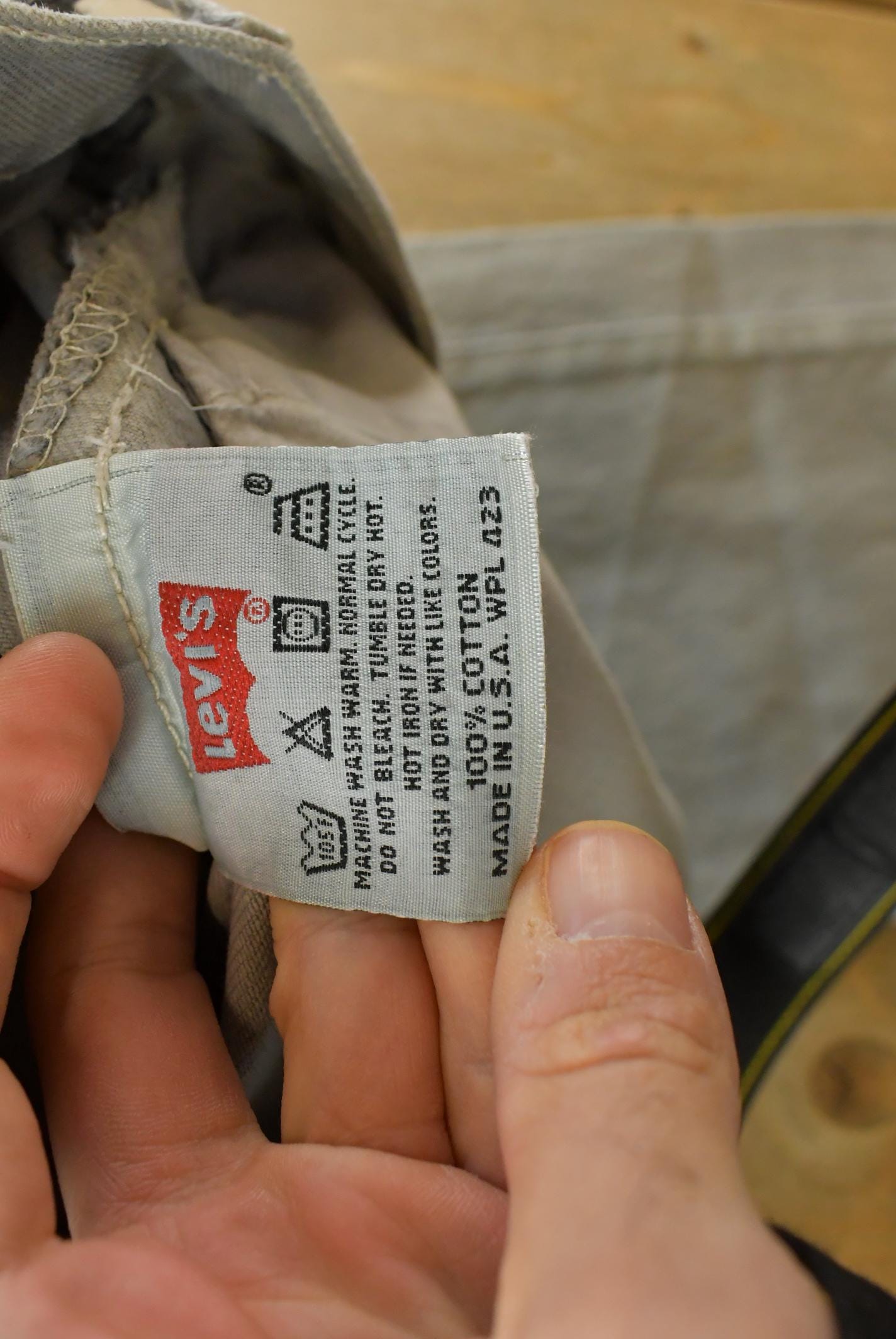 Vintage 1990s Levi's 501 Original Fit Gray Denim Jeans Men's 30 x 32
