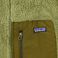Vintage 2000s Patagonia Retro X Deep Pile Full Zip Fleece Sweater Men's Medium / Sage Green