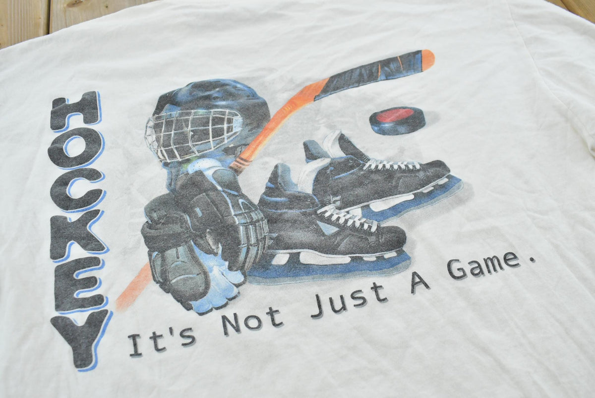 Vintage 1990s Hockey It's Not Just a Game Long Sleeve T-Shirt Mens XL