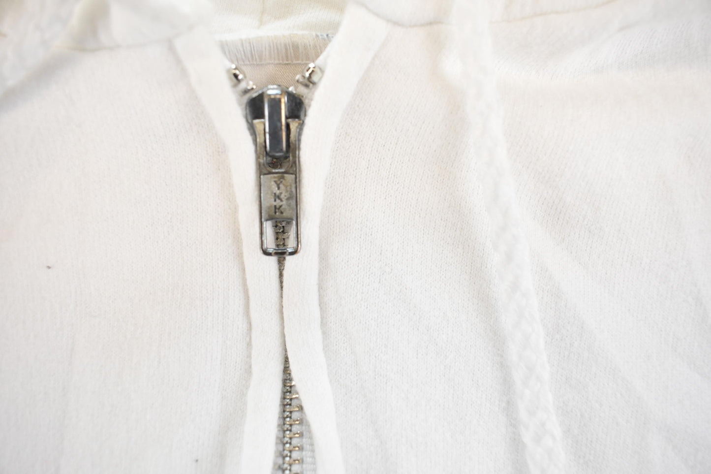 Vintage 2000s Hanes Ultimate Cotton White Zip Up Hoodie Men's M